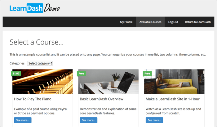 LearnDash - plateforme pour vendre des formations en ligne