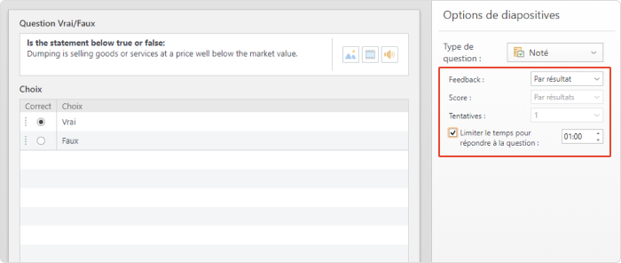 Options de slides dans iSpring QuizMaker Options de slides dans iSpring QuizMaker