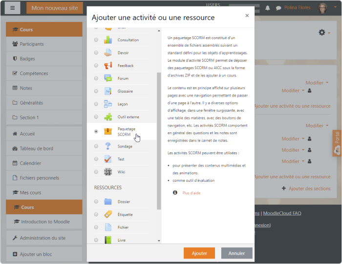 Télécharger un quiz réalisé dans iSpring QuizMaker dans Moodle