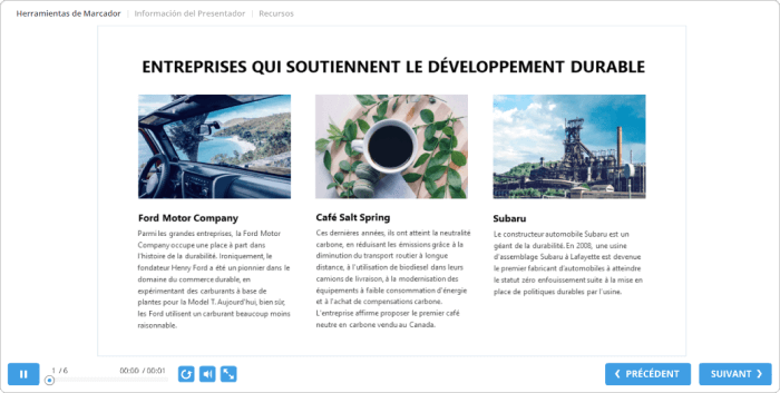 Diapositive seulement pour le lecteur Universal dans iSpring Suite