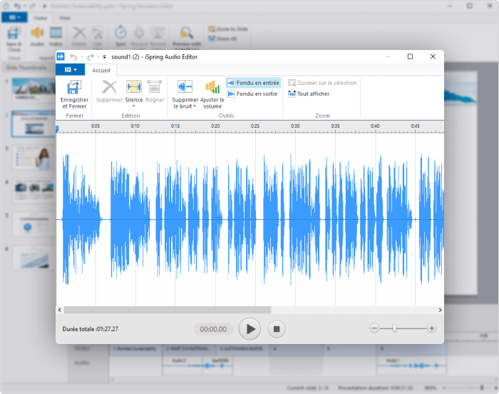 Enregistreur audio iSpring Suite Enregistreur audio iSpring Suite
