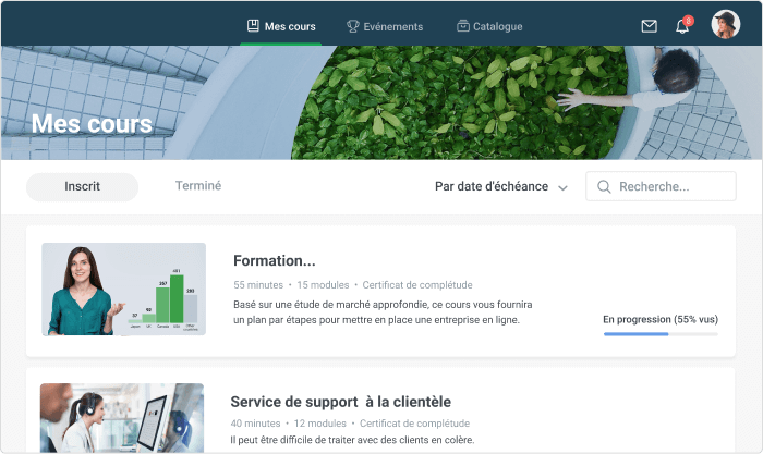 Plateforme iSpring Learn LMS Plateforme iSpring Learn LMS