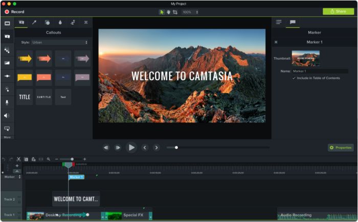 Camtasia logiciel eLearning