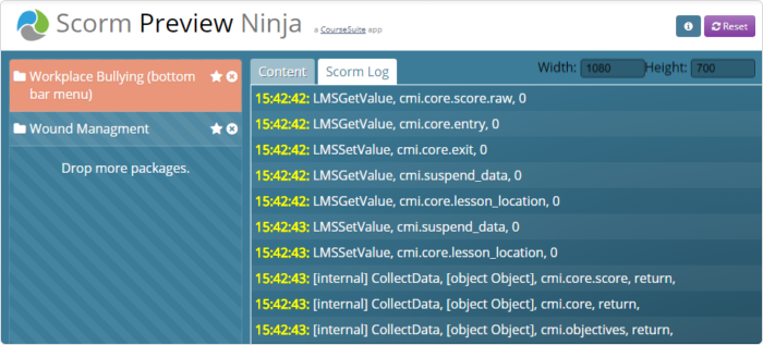 SCORM Preview Ninja