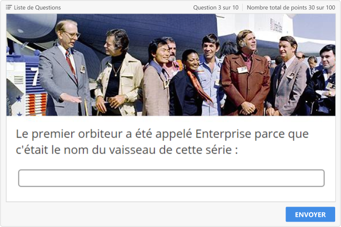 Exemple de question de Réponse courte Exemple de question de Réponse courte