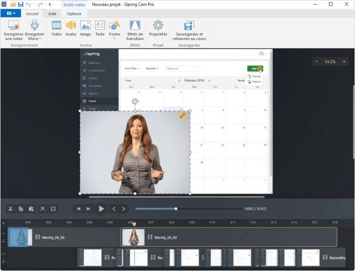 Enregistrer et éditer des conférences vidéo dans iSpring Suite