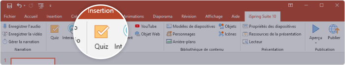 Outil iSpring QuizMaker Outil iSpring QuizMaker