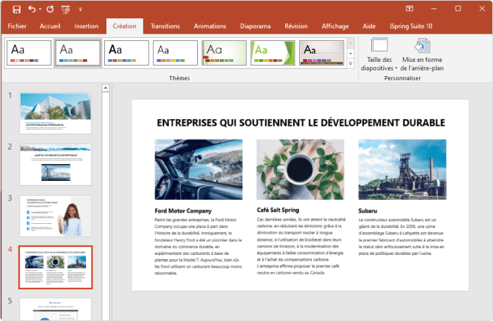 Création d'un cours sur le logiciel auteur eLearning iSpring Suite Création d'un cours sur le logiciel auteur eLearning iSpring Suite