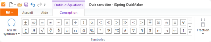 Éditeur intégré outil d'équation Éditeur intégré outil d'équation