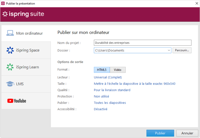 Bouton Publier Bouton Publier