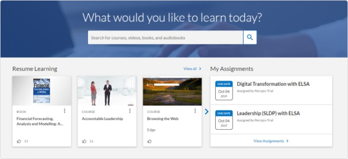 Learningpool LXP pour apprentissage en ligne