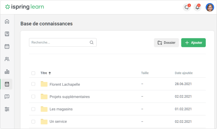 Gérer sa base de connaissance avec iSpring Learn