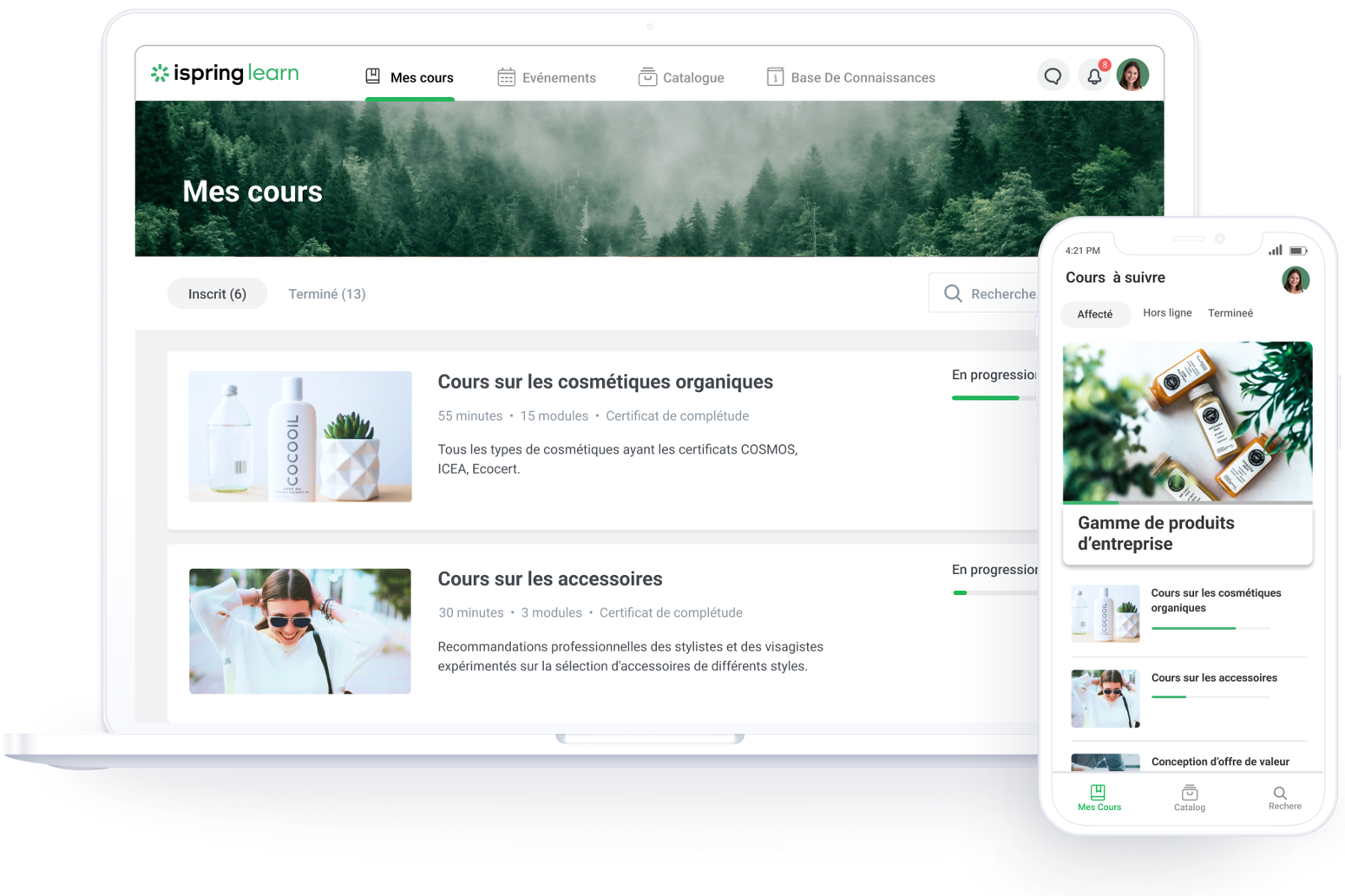 Système de l'apprentissage mixte Blended Learning avec iSpring Learn