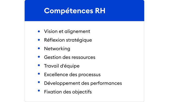 Compétences Ressources Humaines pour l'évaluation feedback à 360°