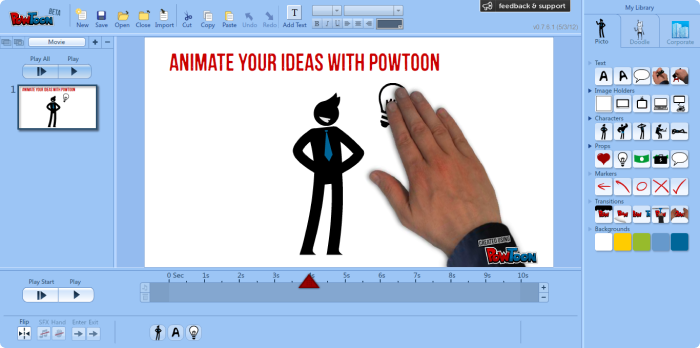Powtoon - outil pour faire une vidéo de présentation