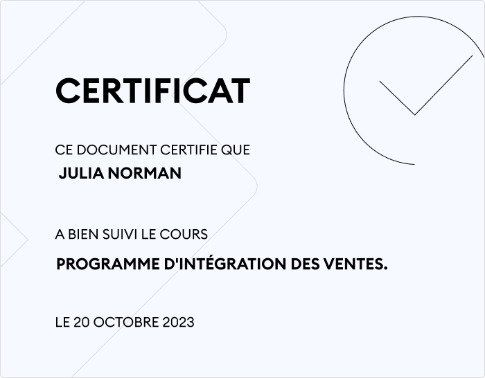 Certification d’apprentissage dans le LMS iSpring Learn