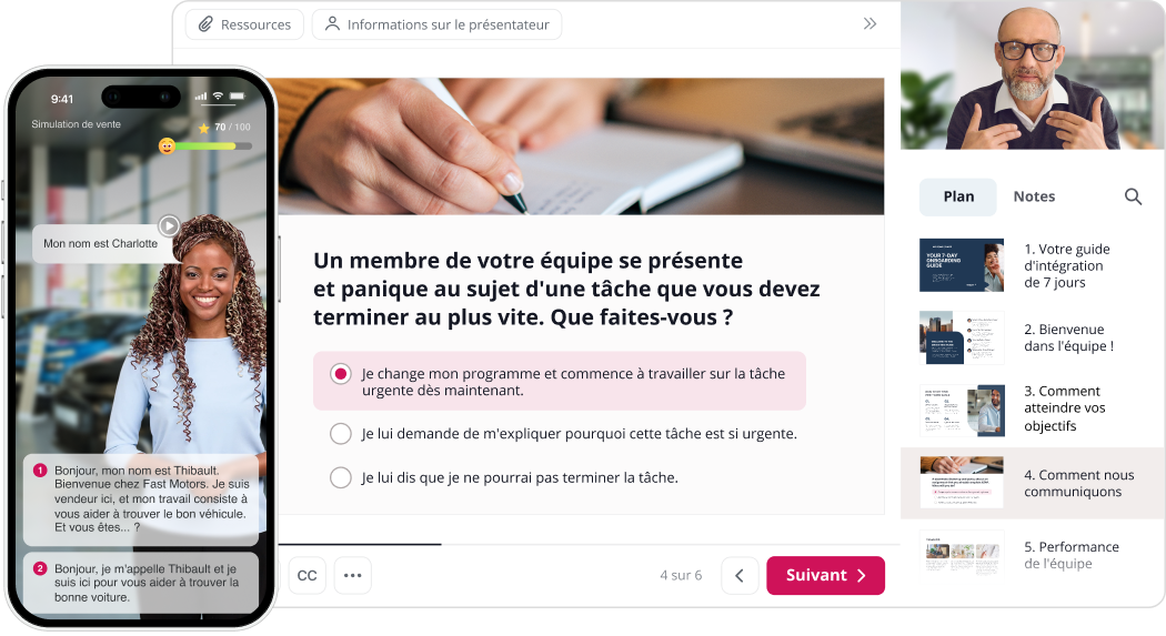 Le partage d'un contenu varié Partage d'un contenu varié pour le blended learning