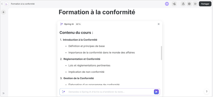 Créer du contenu à fort impact avec l'IA Créer du contenu pour la formation professionnelle avec l'IA
