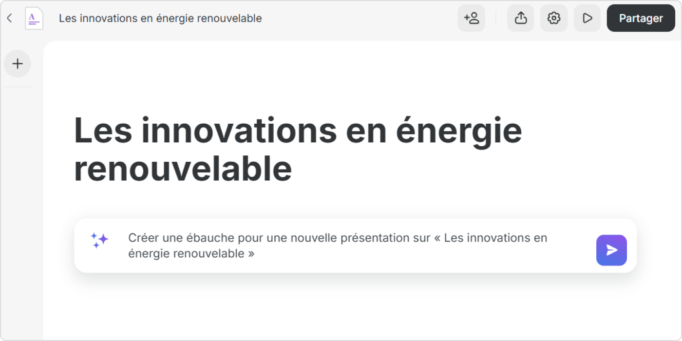 L’exemple de prompt pour ChatGPT pour PowerPoint