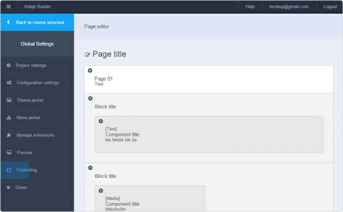 Adapt Learning est un logiciel pour créer une formation e-learning