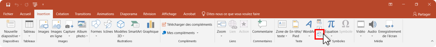 Comment insérer un PDF dans PowerPoint