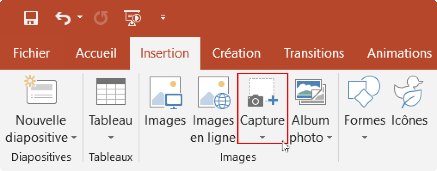 Méthode 2 : insérer un fichier PDF dans PowerPoint