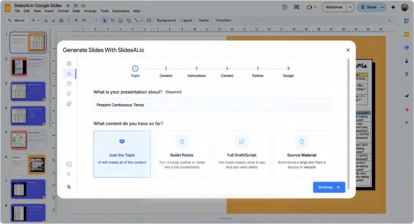 Logiciel avec IA pour des présentations PowerPoint Slides AI 