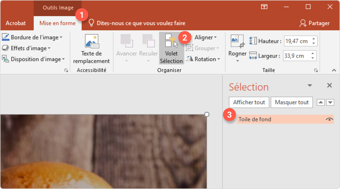 Volet Sélection Comment faire une animation pour un PowerPoint professionnel