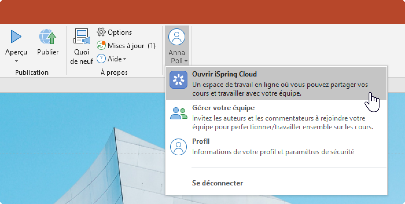 Comment partager un PowerPoint via iSpring Cloud