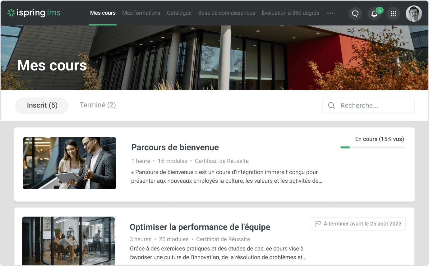 iSpring LMS L'un des logiciels RH les plus utilisés est iSpring LMS