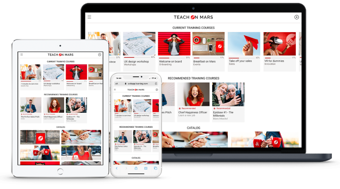 Mobile learning en entreprise avec Teach on Mars