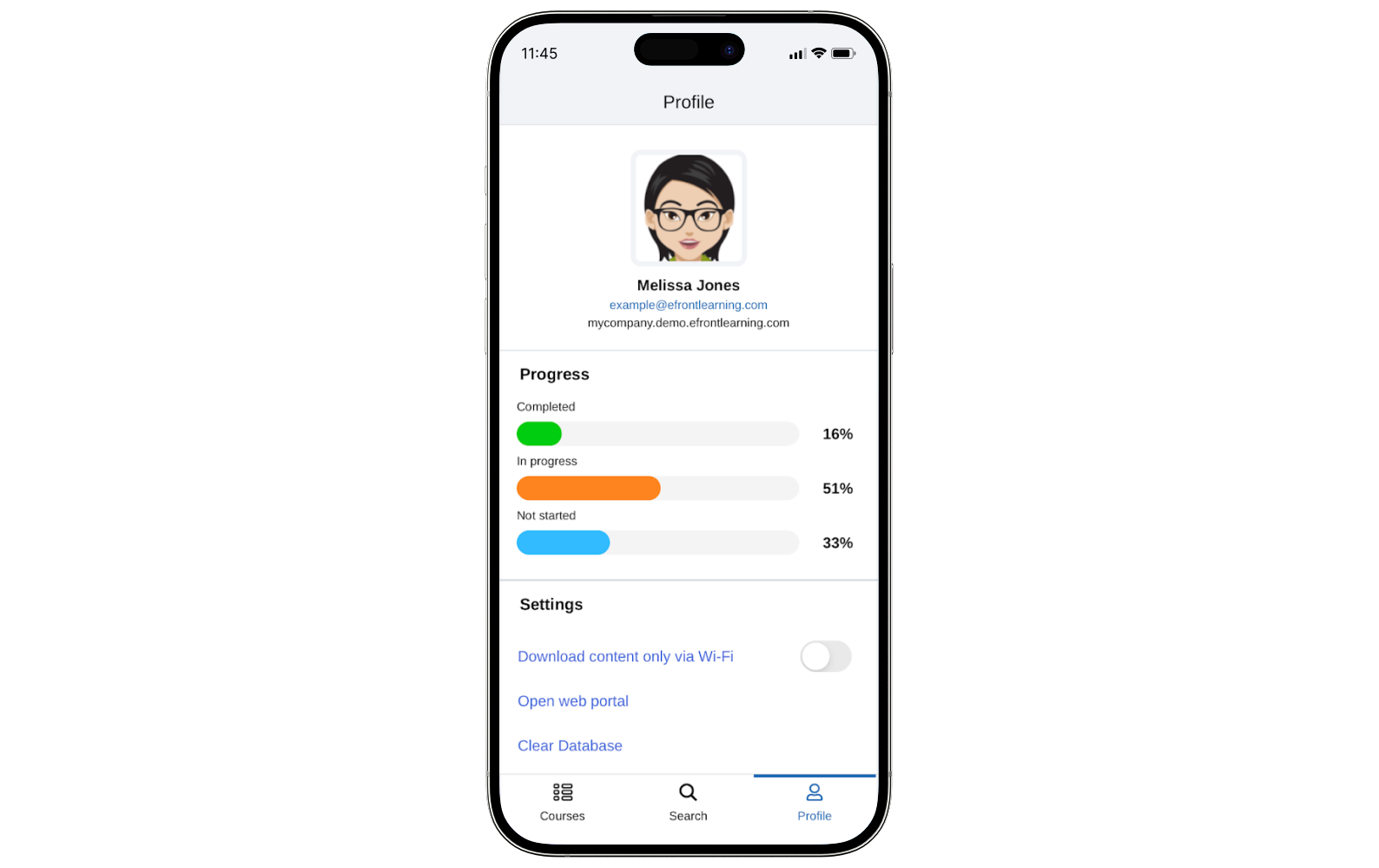 LMS app pour Android eFront