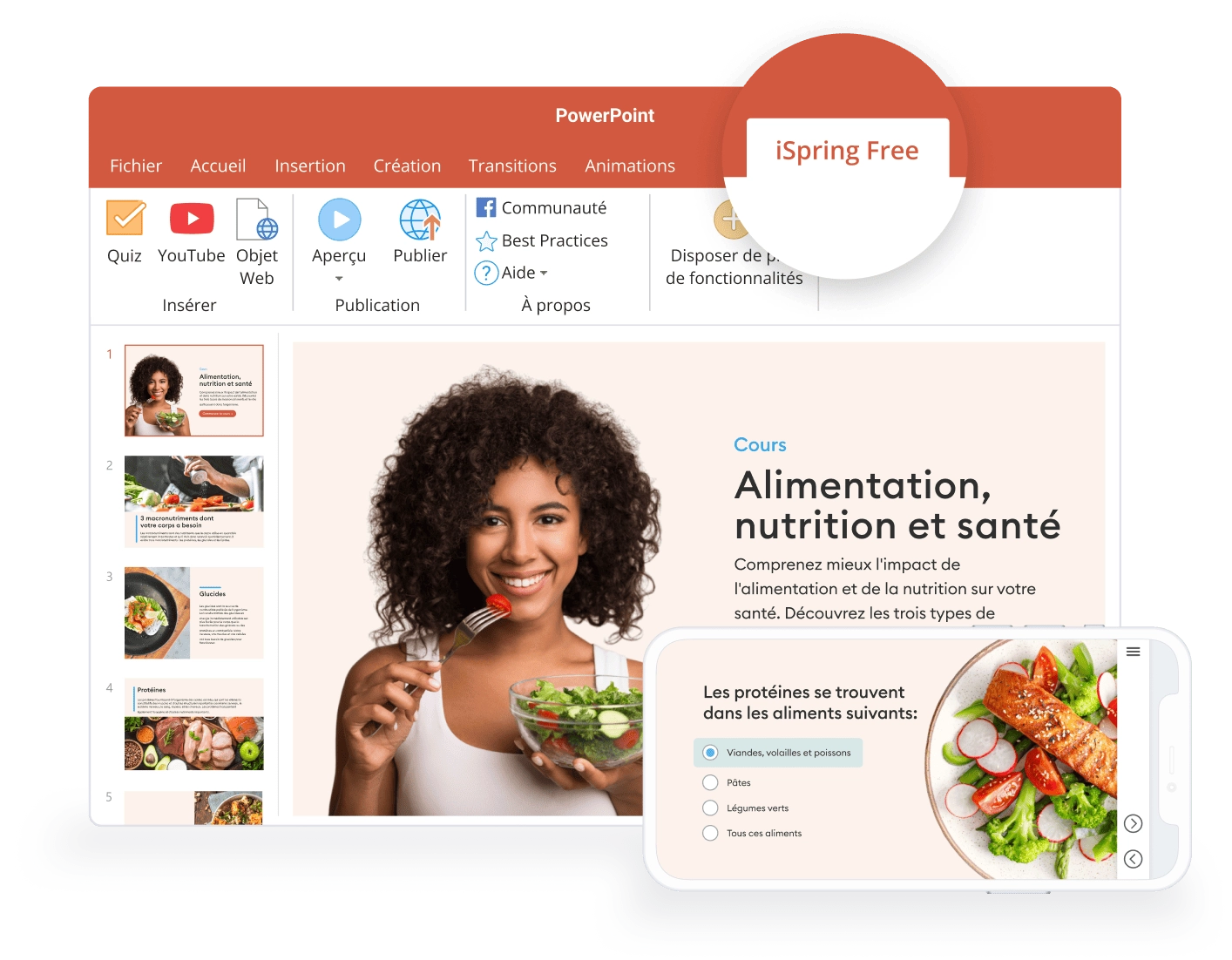 iSpring Free L’outil auteur pour la création de formation iSpring Free