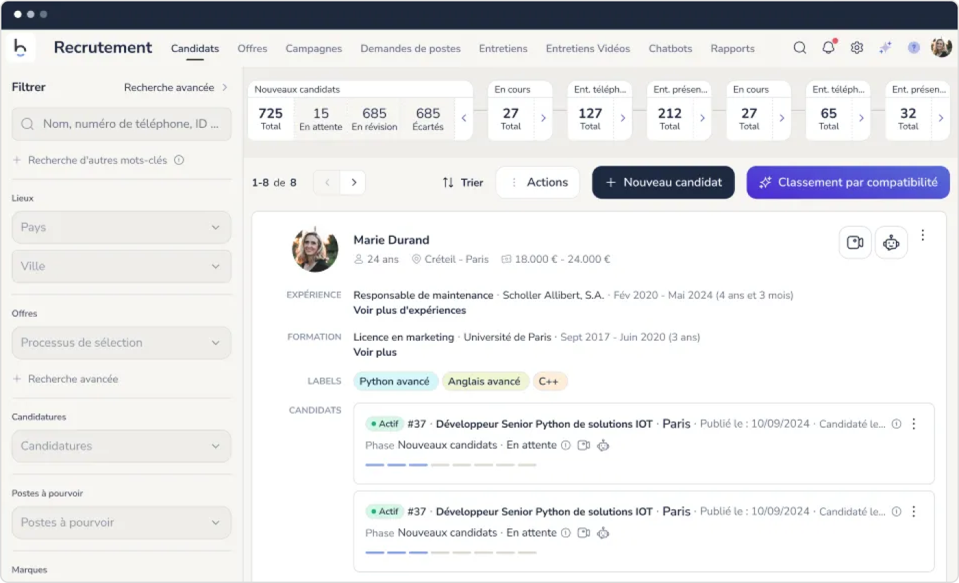 L'un des logiciels RH les plus utilisés est Bizneo HR Suite