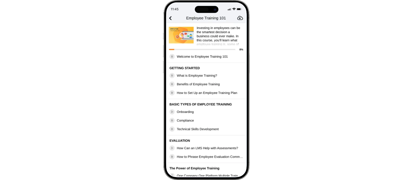LMS app pour Android TalentLMS