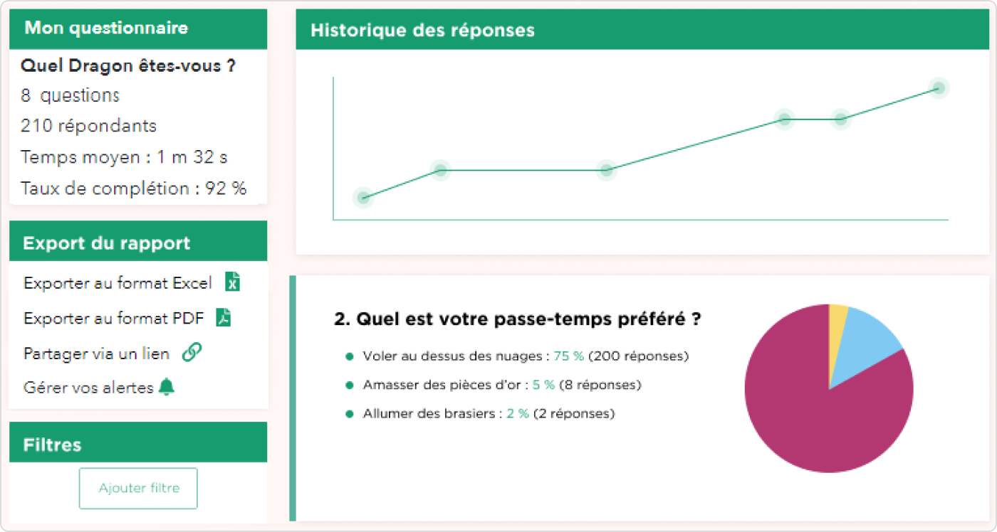 Drag’n Survey Créer un quiz en ligne avec Drag’n Survey