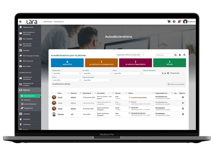 Lära LMS LMS pour les formations en ligne Lära LMS