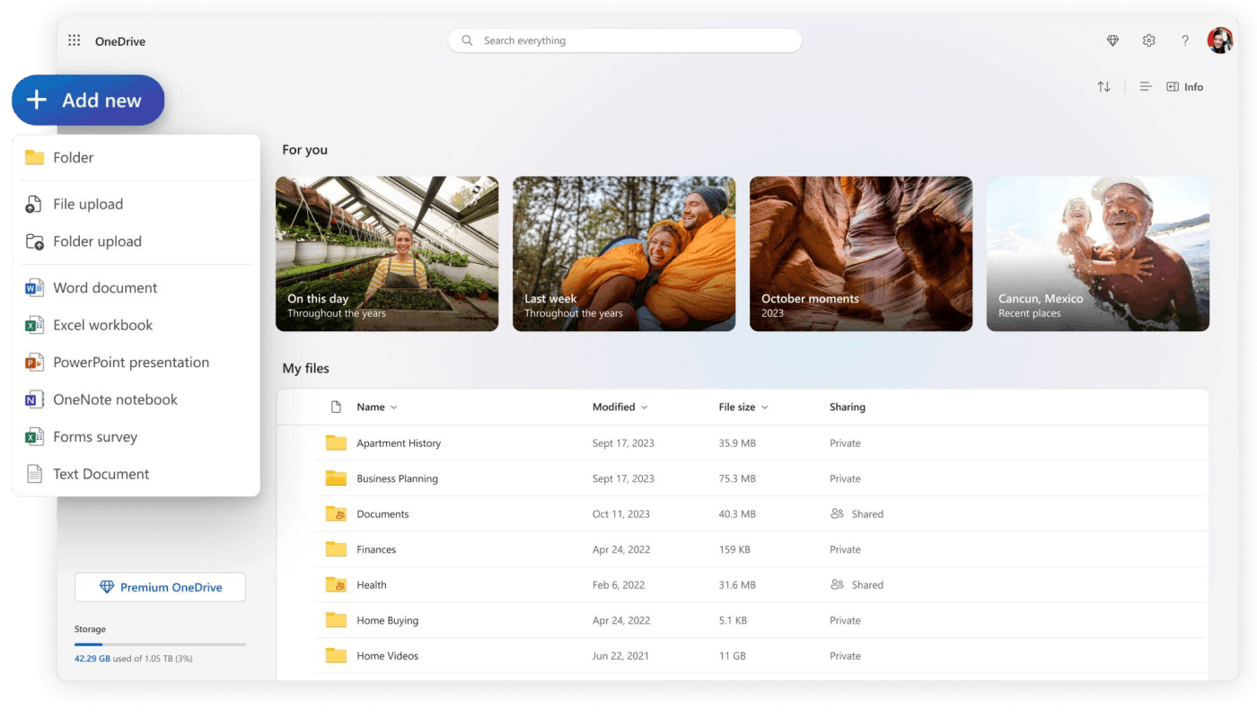 OneDrive L'outil de stockage en ligne OneDrive